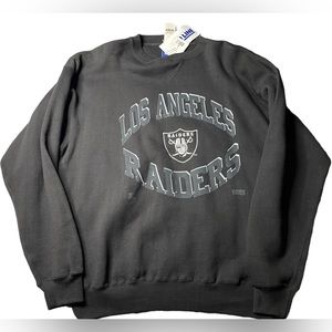 Vintage NEW 80s Los Angeles Raiders Starter Men's Large Crewneck Sweater